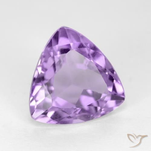 Ametista Viola tendente al rosa naturale da 3.08 ct, Taglio trillion, VS