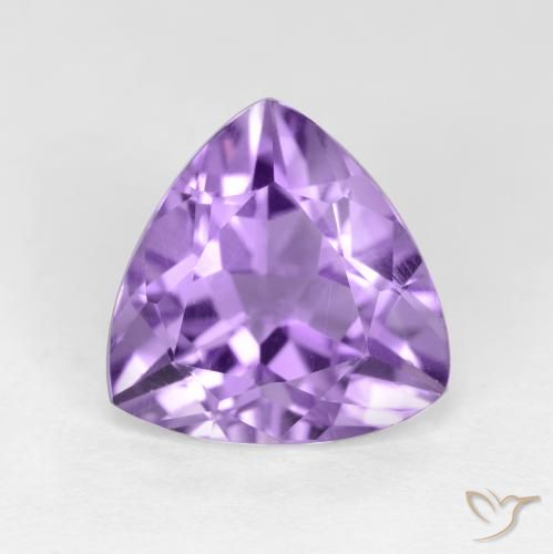 2.81ct Naturale Viola medio Ametista, Taglio trillion, VS