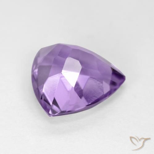 Ametista Viola tendente al rosa naturale da 2.85 ct, Taglio trillion, VS