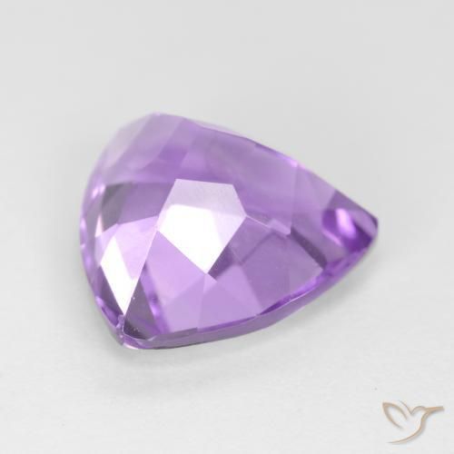 Ametista Viola chiaro naturale da 2.91 ct, Taglio trillion, VS