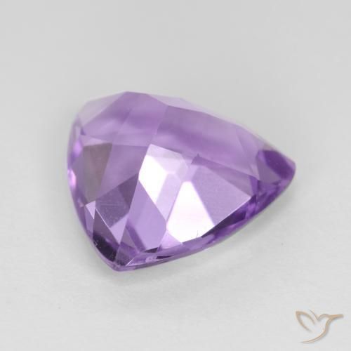 Ametista Viola tendente al rosa naturale da 2.62 ct, Taglio trillion, VS