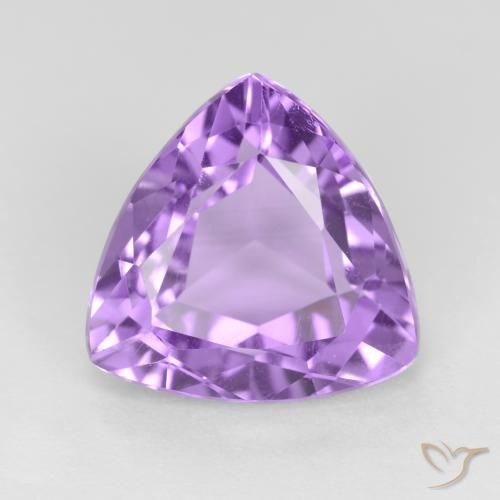 2.91ct Naturale Viola medio Ametista, Taglio trillion, VS