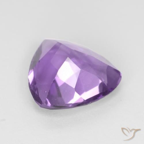Ametista Viola scuro naturale da 2.50 ct, Taglio trillion, VS