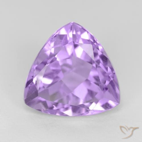 3.02ct Naturale Viola medio Ametista, Taglio trillion, VS