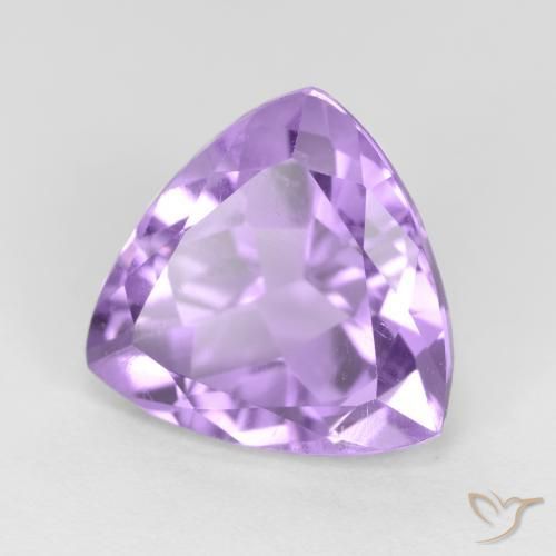 Ametista Viola medio naturale da 3.02 ct, Taglio trillion, VS