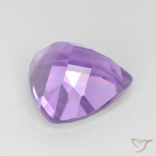 Ametista Viola medio naturale da 3.02 ct, Taglio trillion, VS