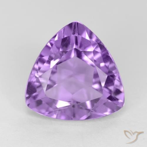 3.07ct Naturale Viola medio Ametista, Taglio trillion, VS
