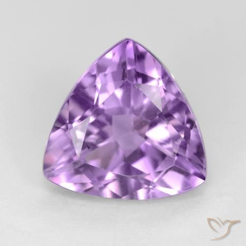 2.86ct Naturale Viola tendente al rosa Ametista, Taglio trillion, VS