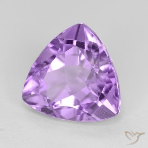 Ametista Viola tendente al rosa naturale da 3.01 ct, Taglio trillion, VS