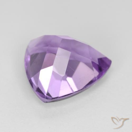 Ametista Viola tendente al rosa naturale da 3.01 ct, Taglio trillion, VS