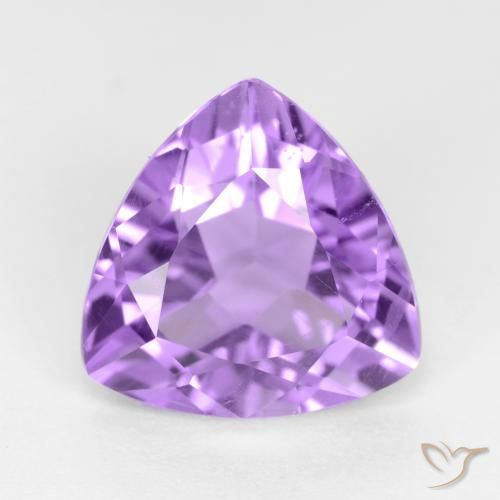 3.08ct Naturale Viola tendente al rosa Ametista, Taglio trillion, VS