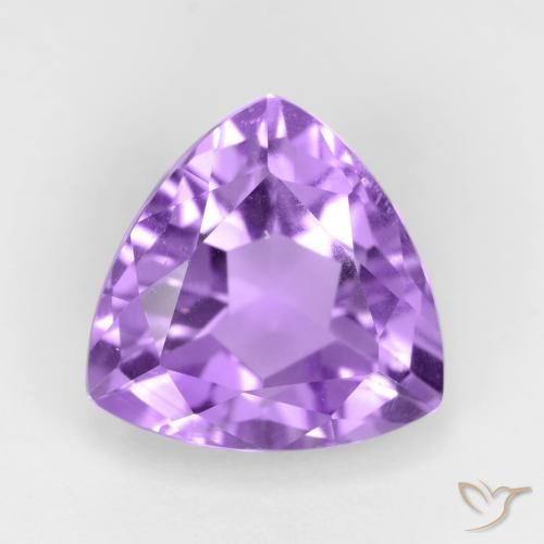 Ametista Viola Intenso naturale da 3.13 ct, Taglio trillion, VS