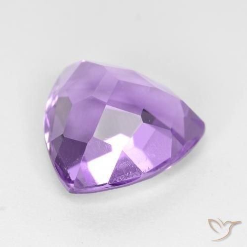 Ametista Viola Intenso naturale da 3.13 ct, Taglio trillion, VS
