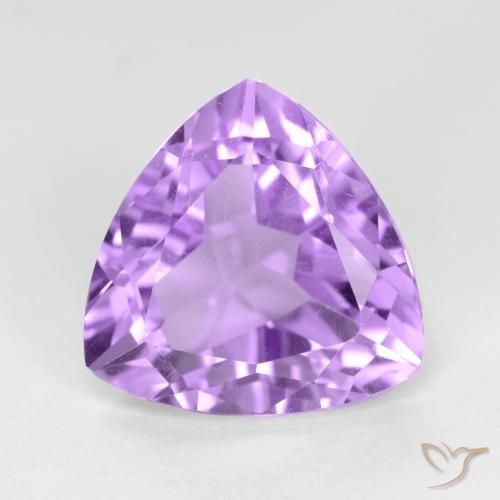 3.04ct Naturale Viola medio Ametista, Taglio trillion, VS