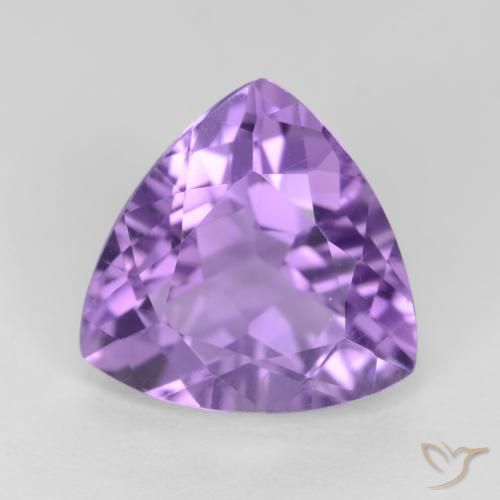 3.04ct Naturale Viola scuro Ametista, Taglio trillion, VS