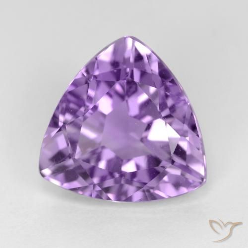 2.85ct Naturale Viola scuro Ametista, Taglio trillion, VS