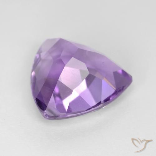 Ametista Viola scuro naturale da 2.85 ct, Taglio trillion, VS