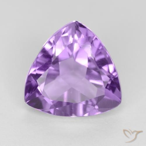 3.00ct Naturale Viola medio Ametista, Taglio trillion, VS