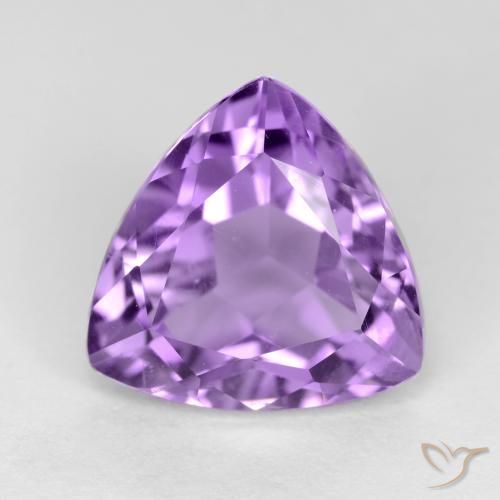 3.09ct Naturale Viola medio Ametista, Taglio trillion, VS