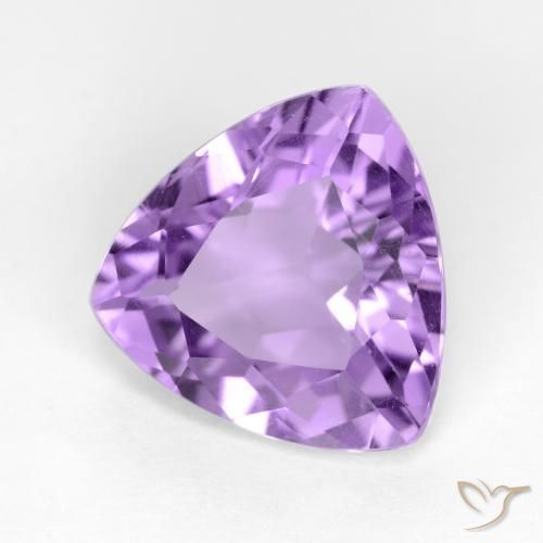 Ametista Viola medio naturale da 2.65 ct, Taglio trillion, VS