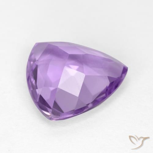 Ametista Viola medio naturale da 2.65 ct, Taglio trillion, VS