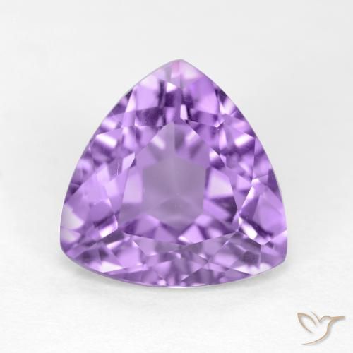 2.89ct Naturale Viola tendente al rosa Ametista, Taglio trillion, VS