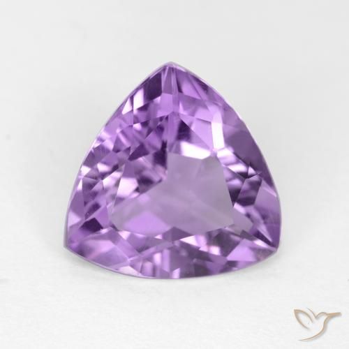 2.41ct Naturale Viola medio Ametista, Taglio trillion, VS