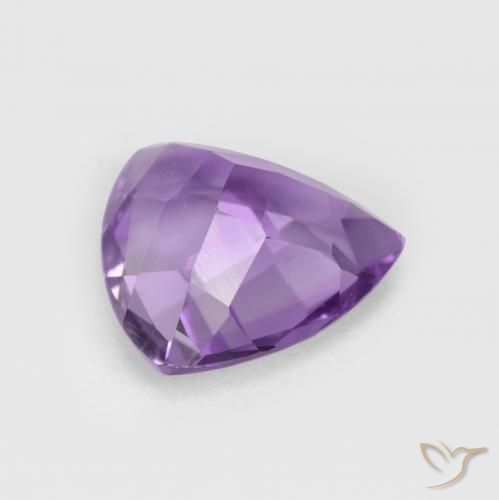 Ametista Viola medio naturale da 2.41 ct, Taglio trillion, VS