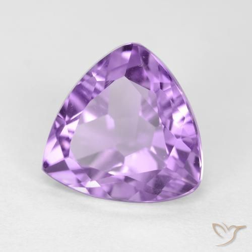 Ametista Viola tendente al rosa naturale da 3.10 ct, Taglio trillion, VS