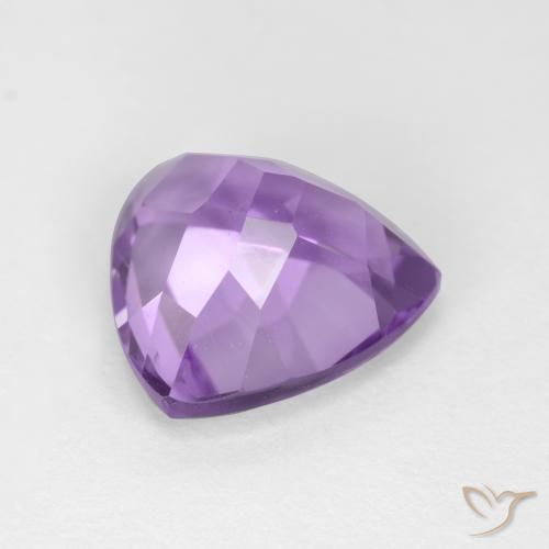 Ametista Viola tendente al rosa naturale da 3.10 ct, Taglio trillion, VS