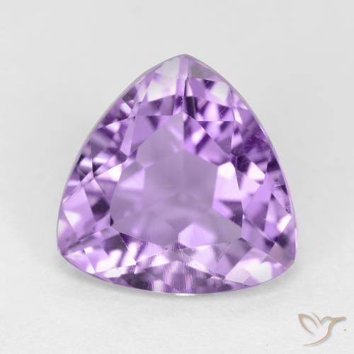 2.84ct Naturale Viola medio Ametista, Taglio trillion, VS