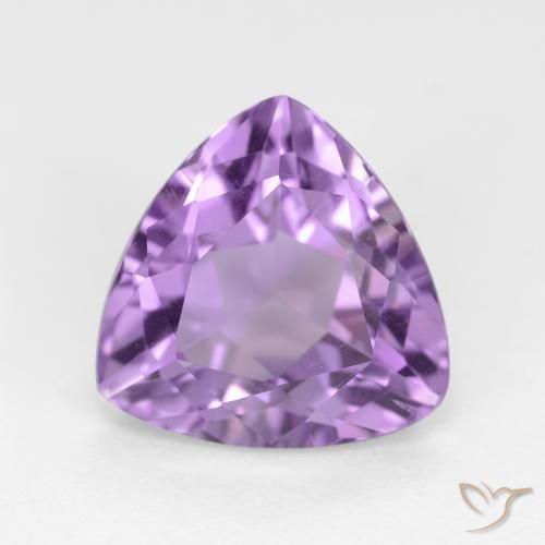 2.94ct Naturale Viola medio Ametista, Taglio trillion, VS