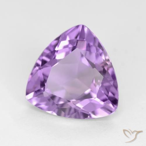 Ametista Viola medio naturale da 2.94 ct, Taglio trillion, VS