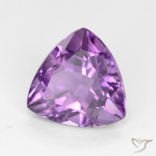 Ametista violaceo naturale da 2.83 ct, Taglio trillion, VS