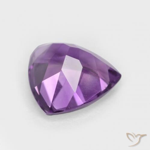 Ametista violaceo naturale da 2.83 ct, Taglio trillion, VS