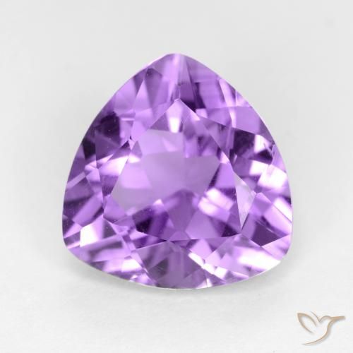 2.60ct Naturale Viola medio Ametista, Taglio trillion, VS