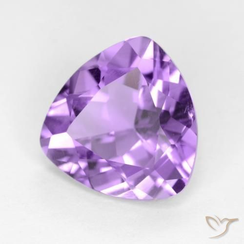 Ametista Viola medio naturale da 2.60 ct, Taglio trillion, VS