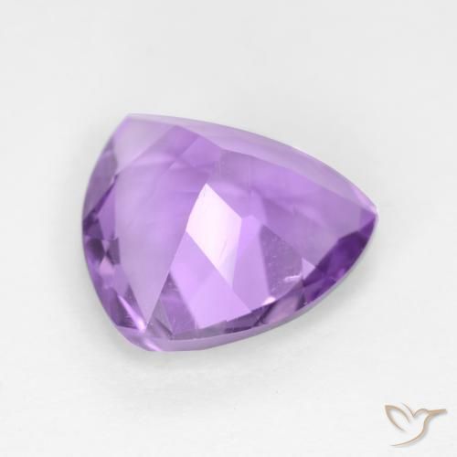 Ametista Viola medio naturale da 2.60 ct, Taglio trillion, VS