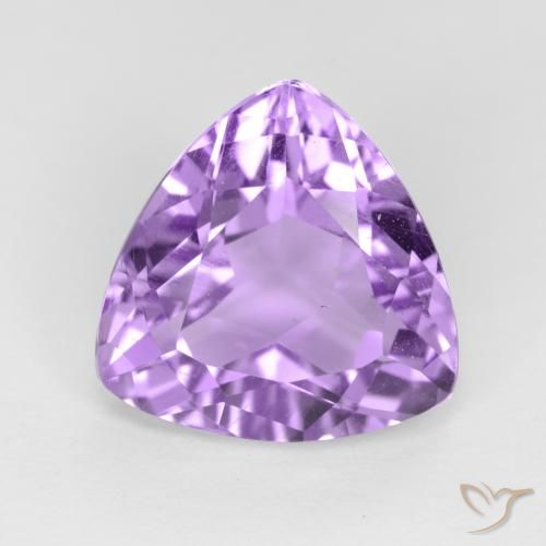 2.98ct Naturale Viola medio Ametista, Taglio trillion, VVS-VS
