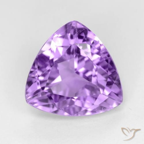 2.97ct Naturale Viola scuro Ametista, Taglio trillion, VS