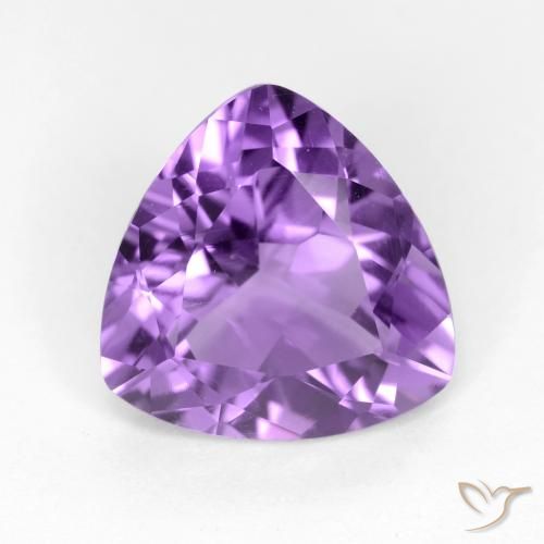 2.55ct Naturale Viola Intenso Ametista, Taglio trillion, VS