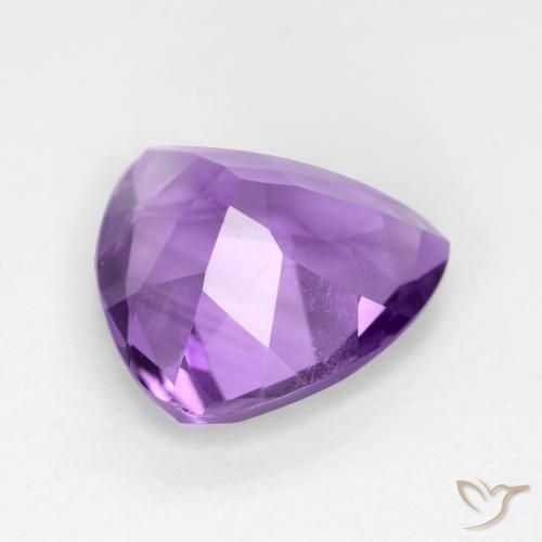 Ametista Viola Intenso naturale da 2.55 ct, Taglio trillion, VS