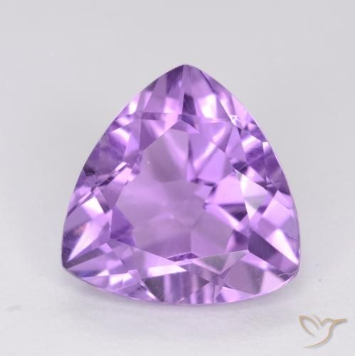 2.85ct Naturale Viola tendente al rosa Ametista, Taglio trillion, VVS-VS