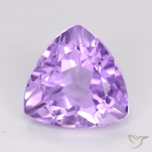 3.02ct Naturale Viola tendente al rosa Ametista, Taglio trillion, VS