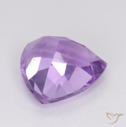 Ametista Viola tendente al rosa naturale da 3.02 ct, Taglio trillion, VS