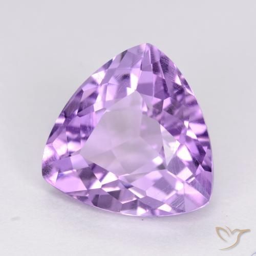 Ametista Viola medio naturale da 2.99 ct, Taglio trillion, VS