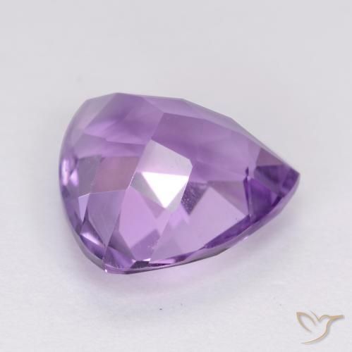 Ametista Viola medio naturale da 2.99 ct, Taglio trillion, VS