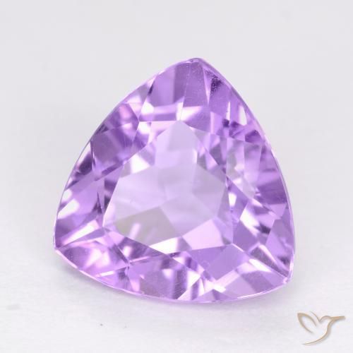Ametista Viola tendente al rosa naturale da 3.03 ct, Taglio trillion, VS