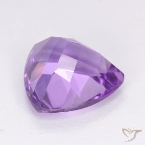 Ametista Viola tendente al rosa naturale da 3.03 ct, Taglio trillion, VS