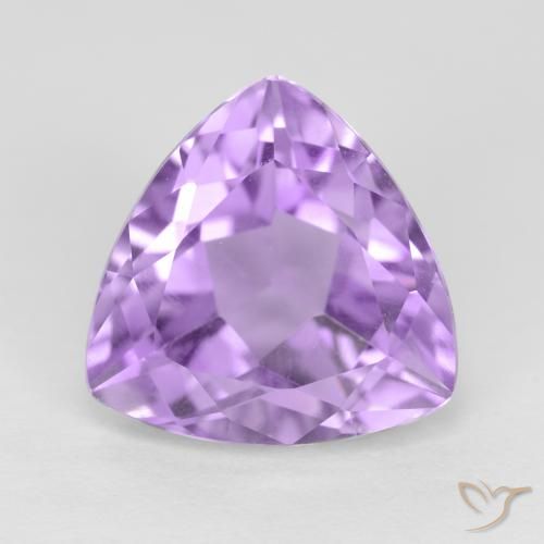 3.16ct Naturale Viola tendente al rosa Ametista, Taglio trillion, VS